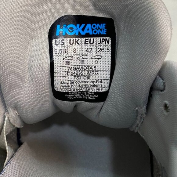 HOKA Gaviota 5 Women’s Running Shoes Gray / Rose Gold Size 9.5B - Picture 9 of 13